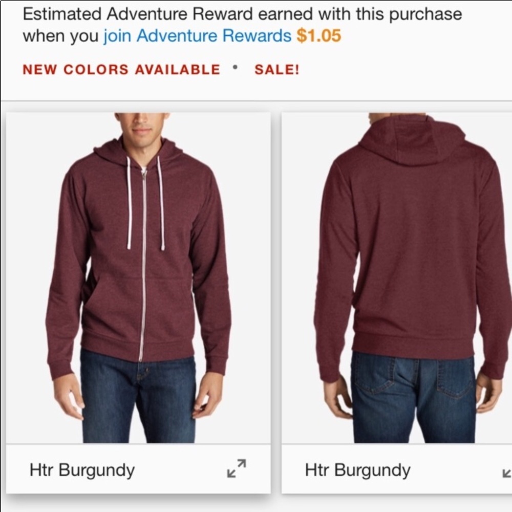 Eddie Bauer Women’s Maroon Sweatshirt